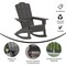 Flash Furniture Gray Adirondack Rocking Chair with Cupholder LE-HMP-1044-31-GY-GG - alternate 10